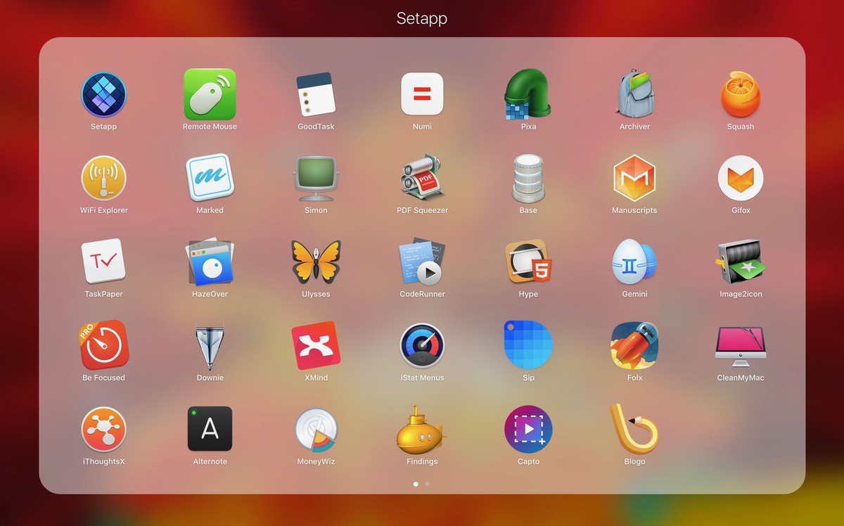 My installed apps on mac